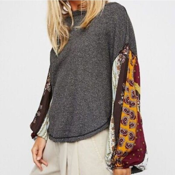Free People Tops - Free People We the Free Waffle Knit Top